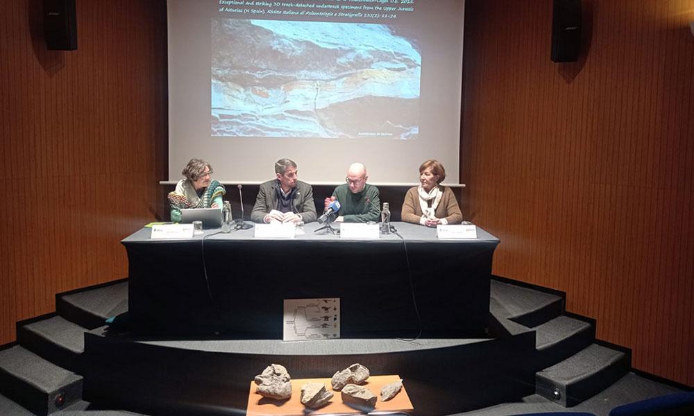 Ir a Imagen Investigadores del MUJA, de la Universidad Austral de Chile y del Instituto Cavanis de Venecia abren una nueva perspectiva para identificar, interpretar y clasificar huellas de dinosaurios&nbsp;