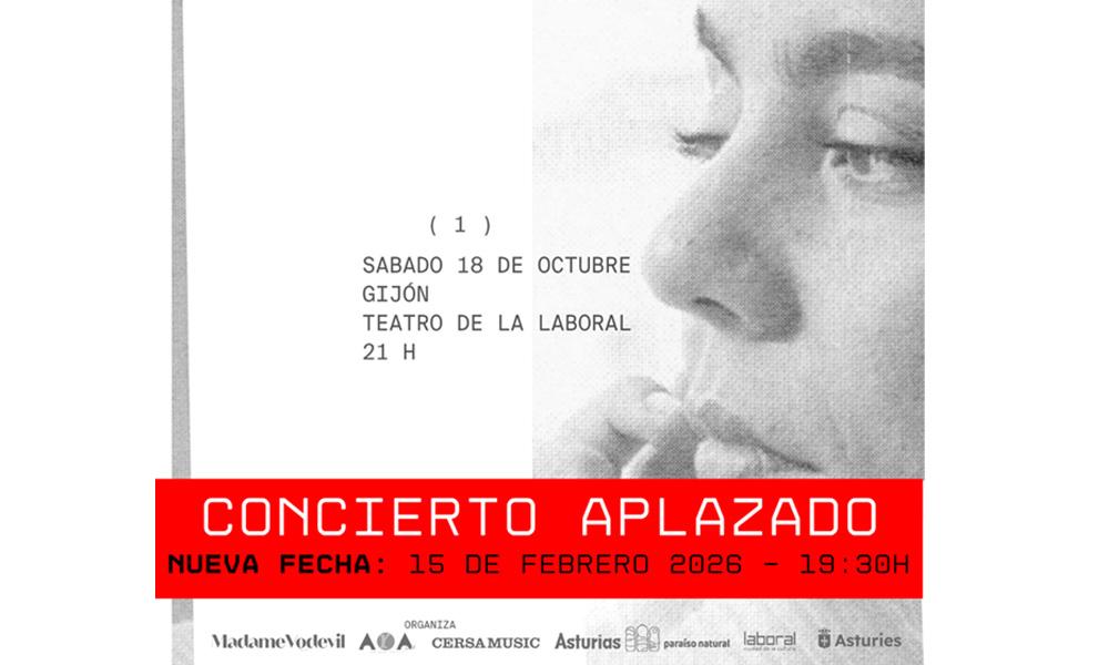 Aller à Image Aplazamiento del concierto de Valeria Castro en el Teatro de la Laboral